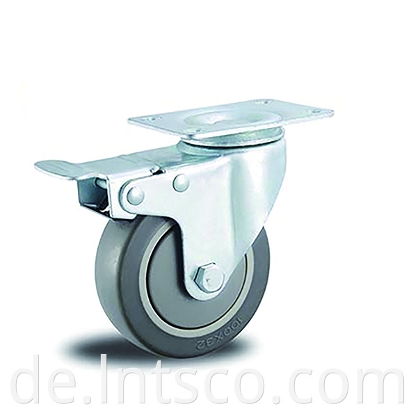 Medium Duty TPR Brake Casters